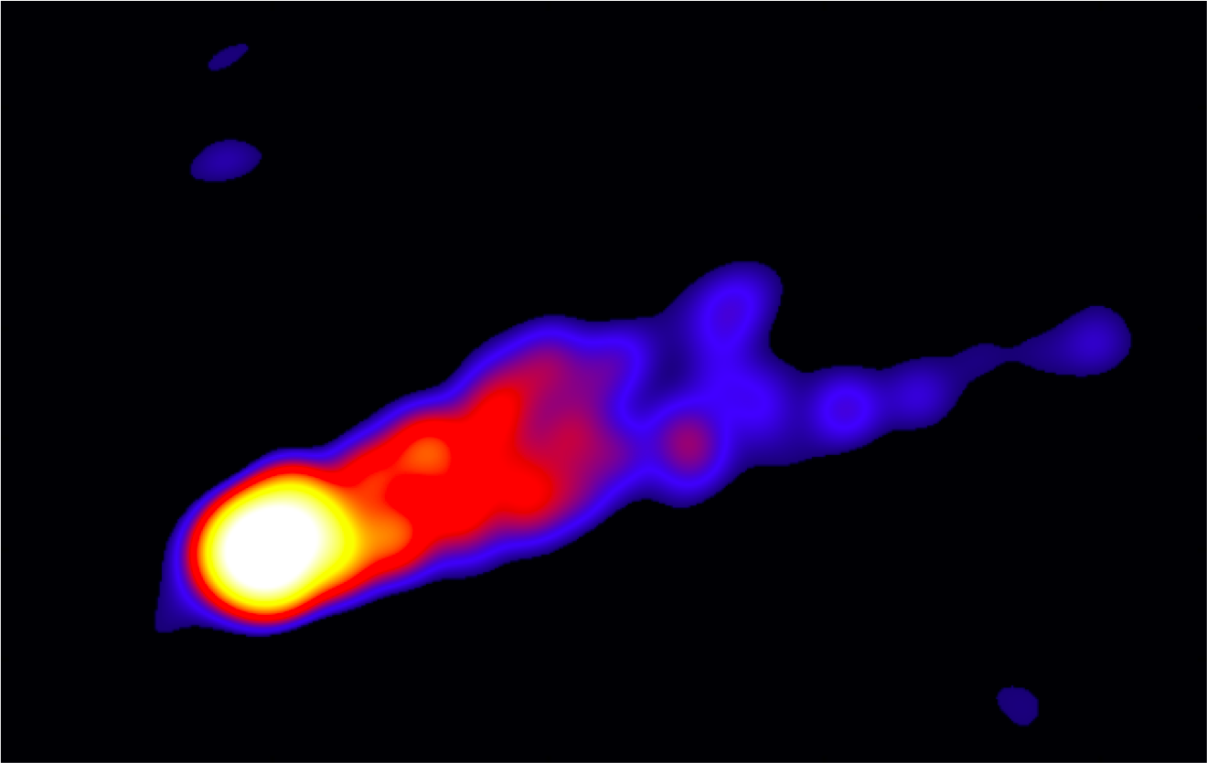 M87 image at 22GHz obtained by KaVA obtained in 2014.